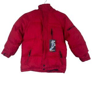 Gap kids winter ski jacket Size medium Made in Indonesia Down fil with a fleece